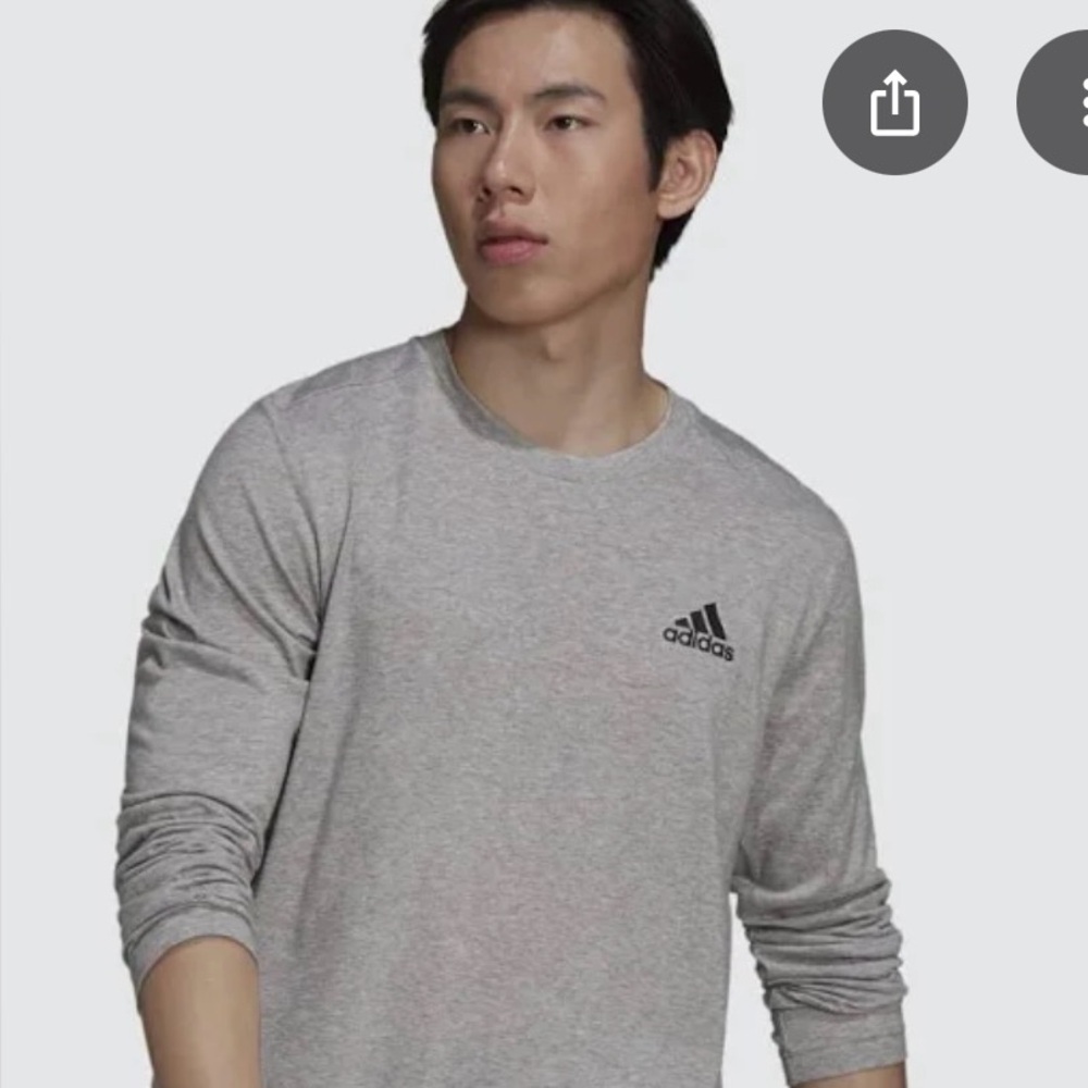 Adidas Gray Long Sleeve Tee